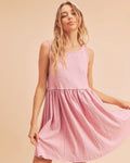 Aemi + Co Round Neck Mini Tank Dress - Blushé Belle
