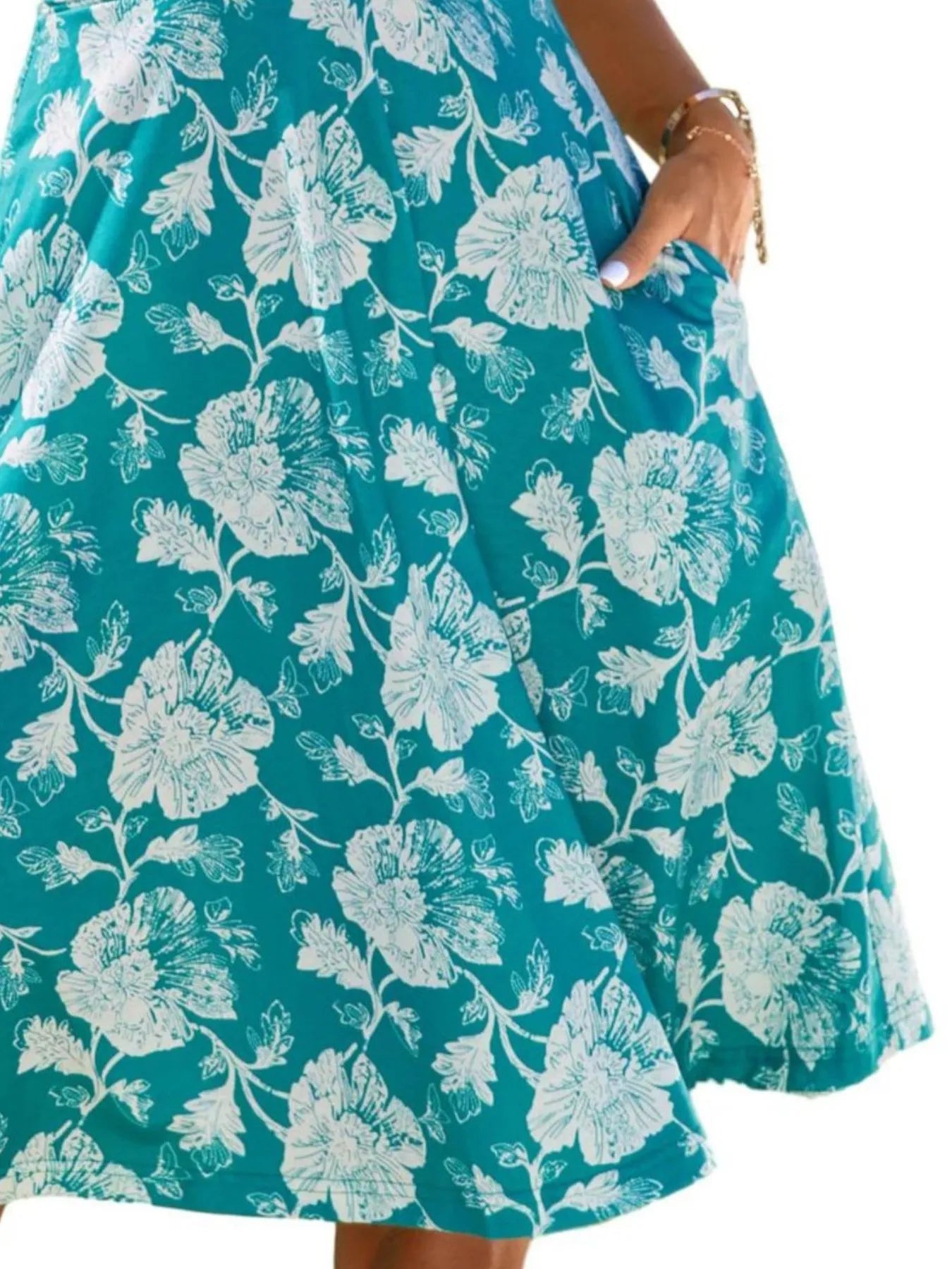 Printed Halter Neck Dress - Blushé Belle