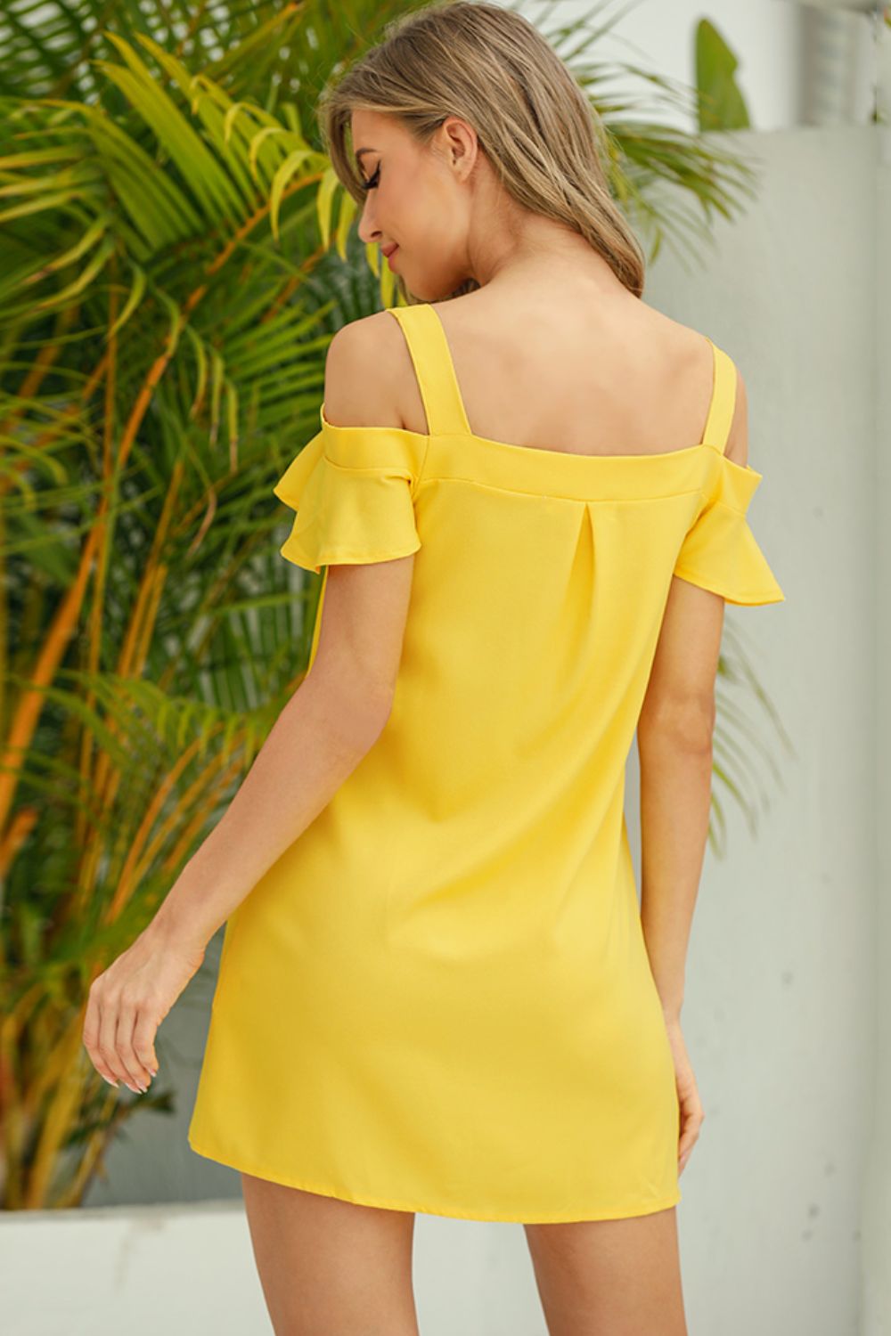 Cold-Shoulder Mini Dress - Blushé Belle