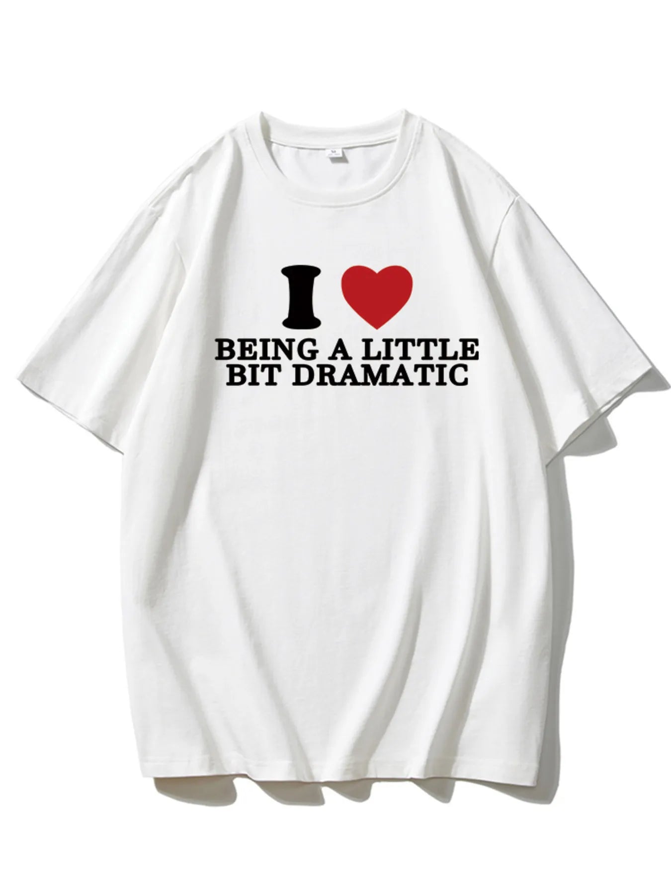 Plus Size Letter Graphic Round Neck Short Sleeve T-Shirt - Blushé Belle