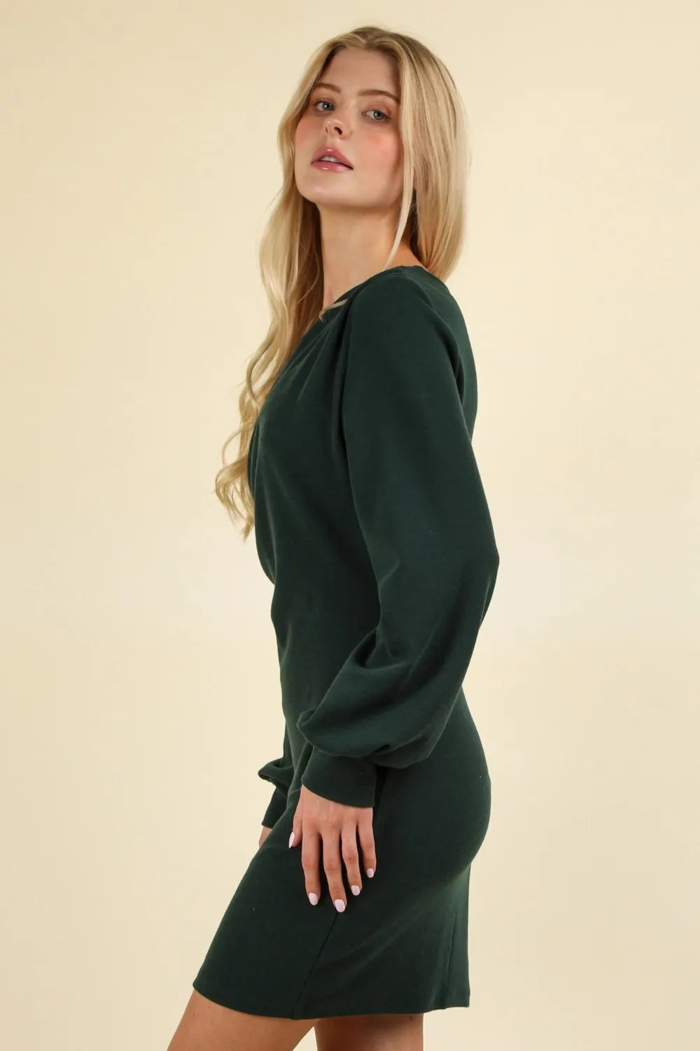 VERY J Ruched Detail Bodycon Mini Dress - Blushé Belle