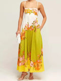 Tropical Floral Gradient Maxi Cami Dress - Blushé Belle