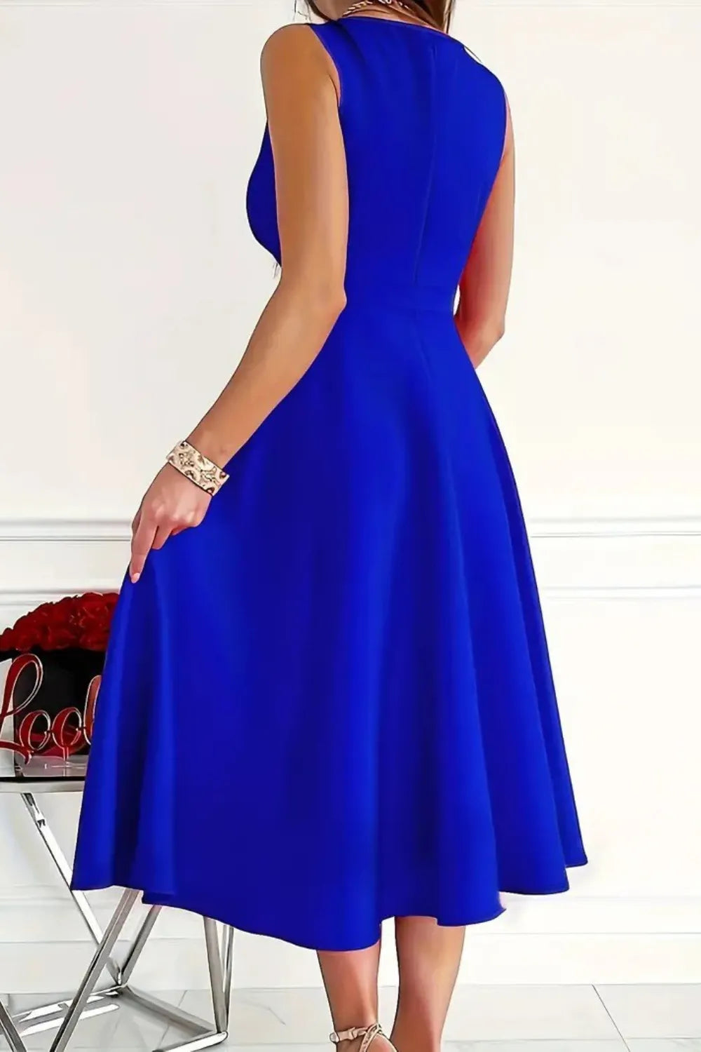 Sleeveless Midi Dress - Blushé Belle