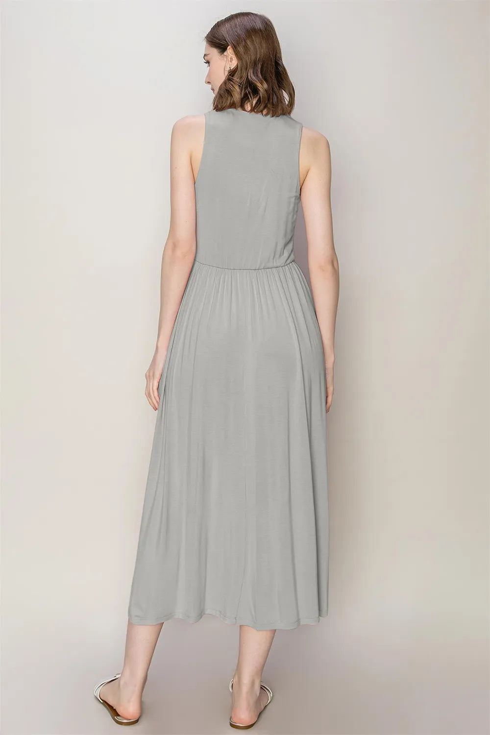 HYFVE Sleeveless Slit Midi Dress - Blushé Belle