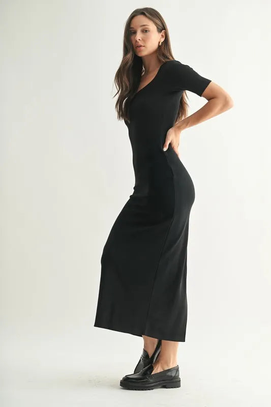 MONO B Laguna Soft Drape Maxi Dress - Blushé Belle