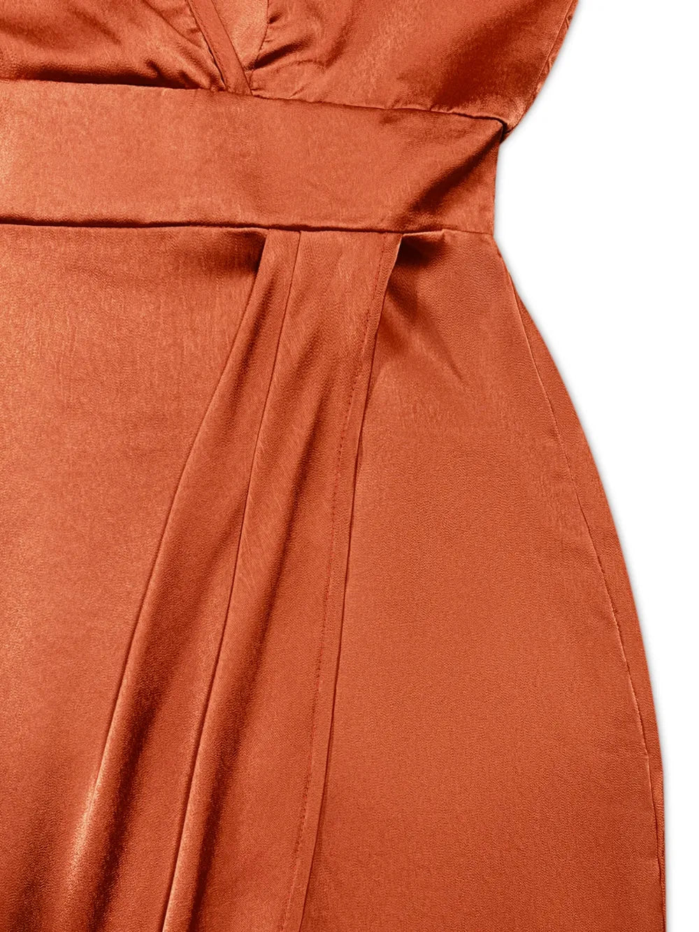 Slit Surplice Sleeveless Midi Dress - Blushé Belle