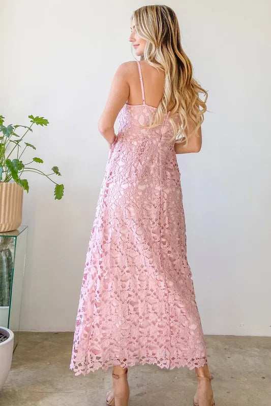 And The Why Lace Maxi Cami Dress - Blushé Belle