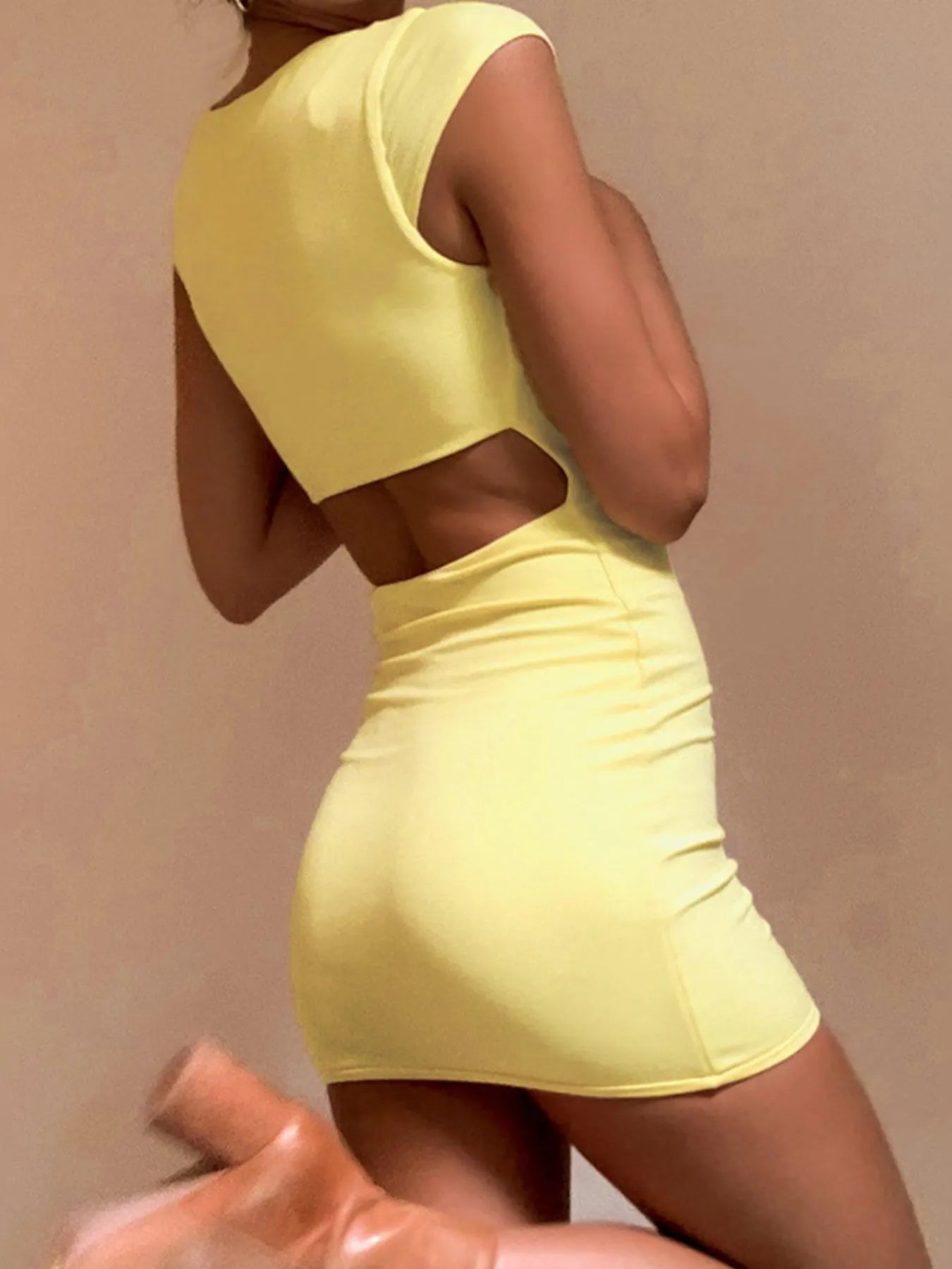 Bodycon Square Neck Mini Dress - Blushé Belle