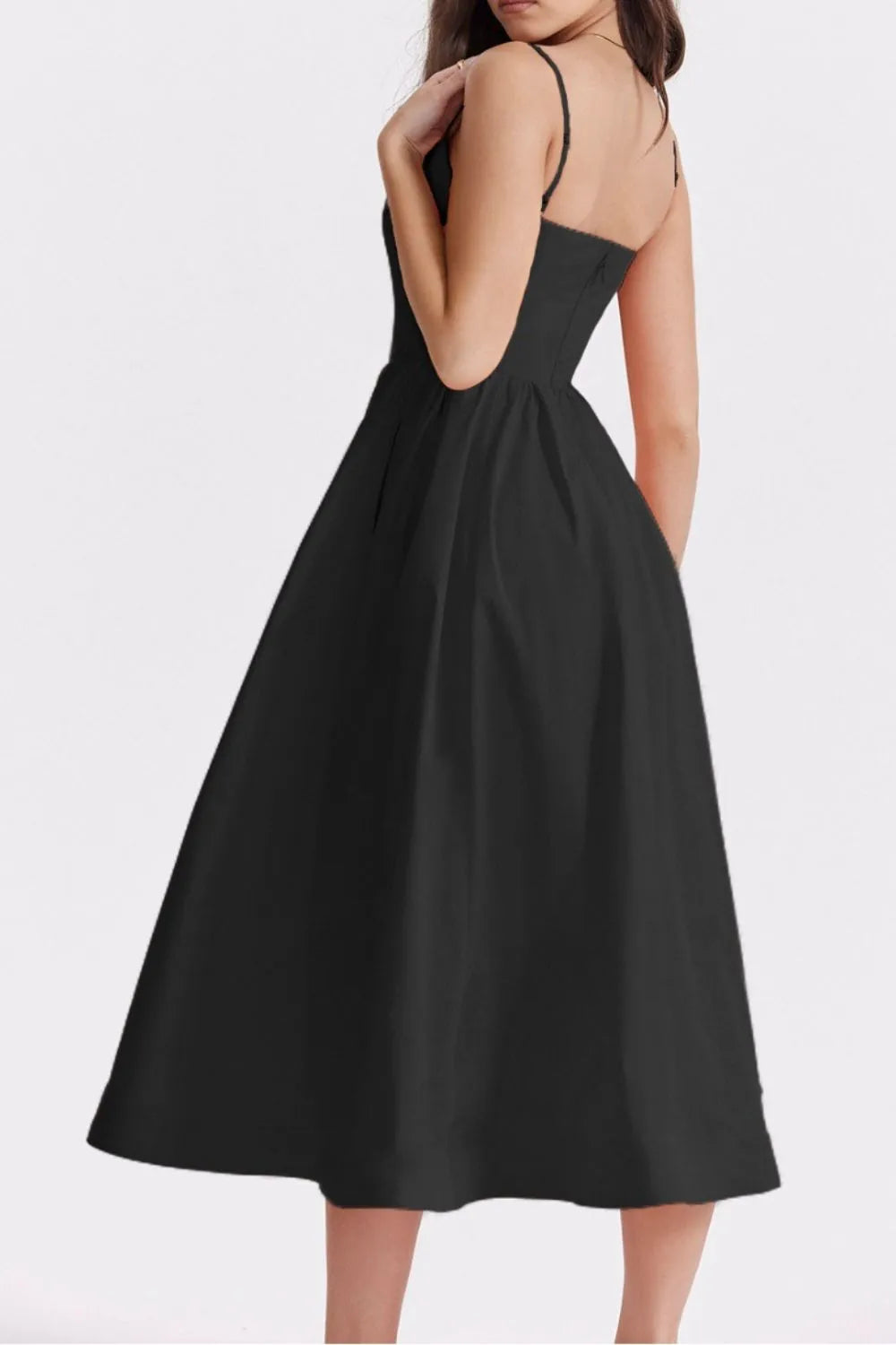 Floral Print Spaghetti Strap Midi Dress - Blushé Belle