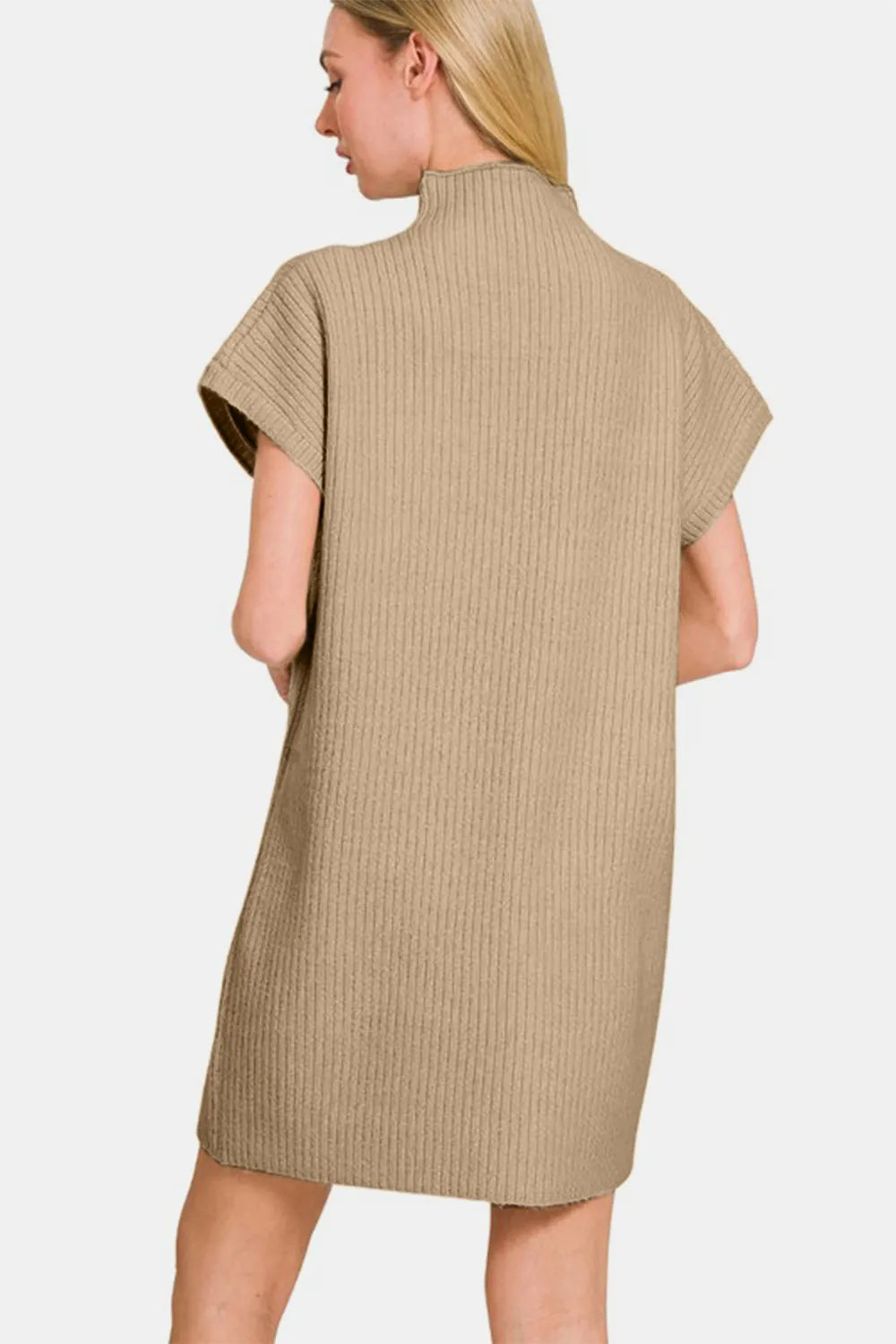 Zenana Short Sleeve Sweater Mini Dress - Blushé Belle