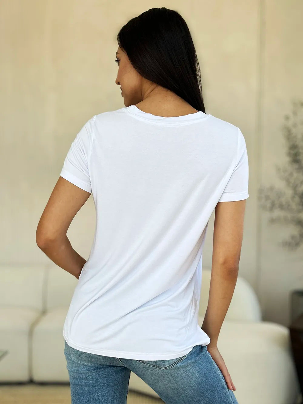 Basic Bae Full Size Round Neck Short Sleeve T-Shirt - Blushé Belle