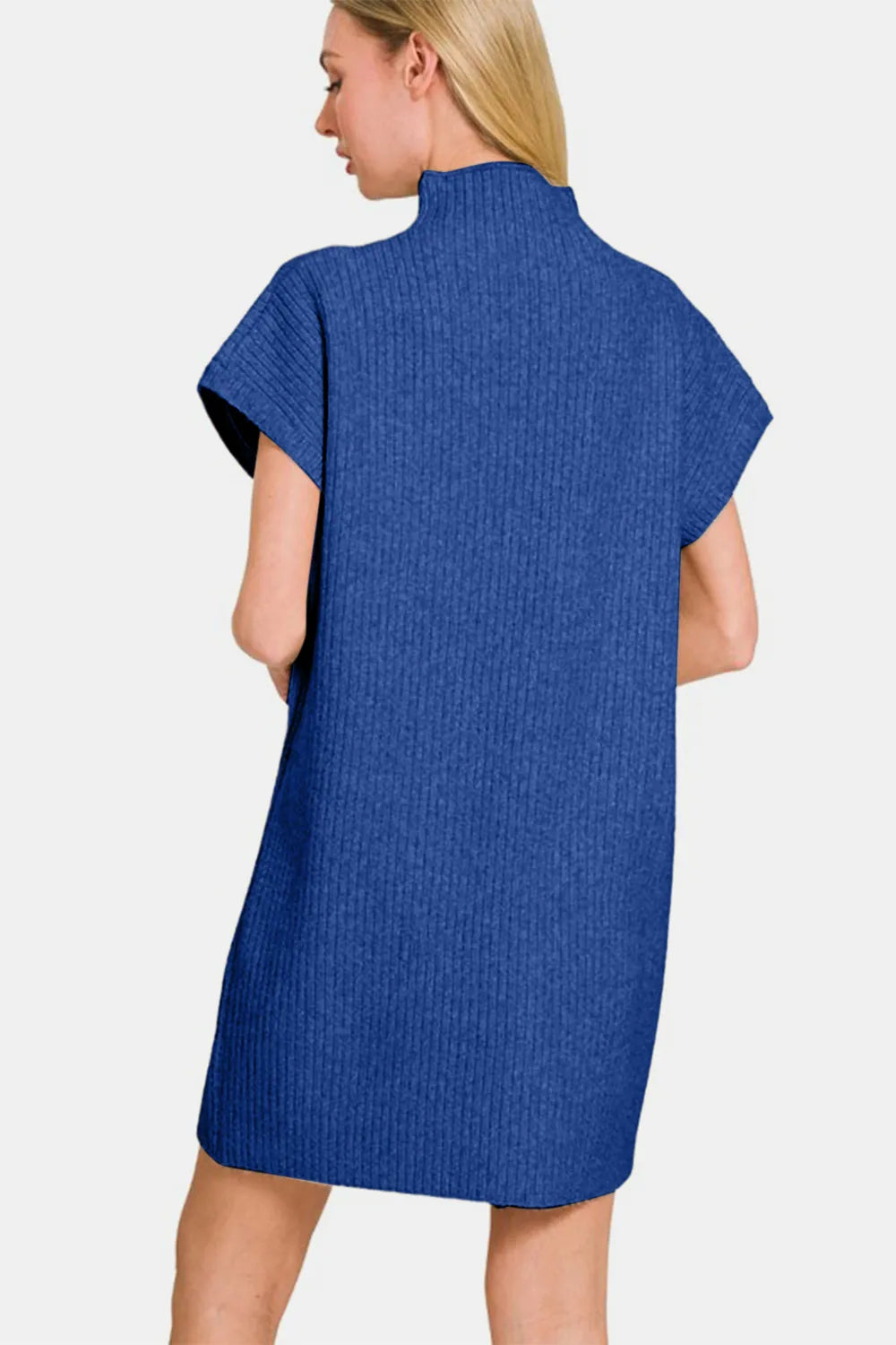 Zenana Short Sleeve Sweater Mini Dress - Blushé Belle