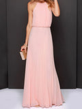 Pleated Sleeveless Maxi Cami Dress - Blushé Belle