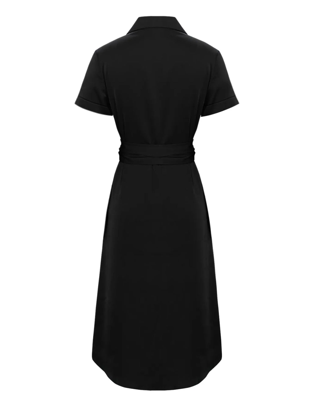 Button Down Belted Midi Shirt Dress - Blushé Belle