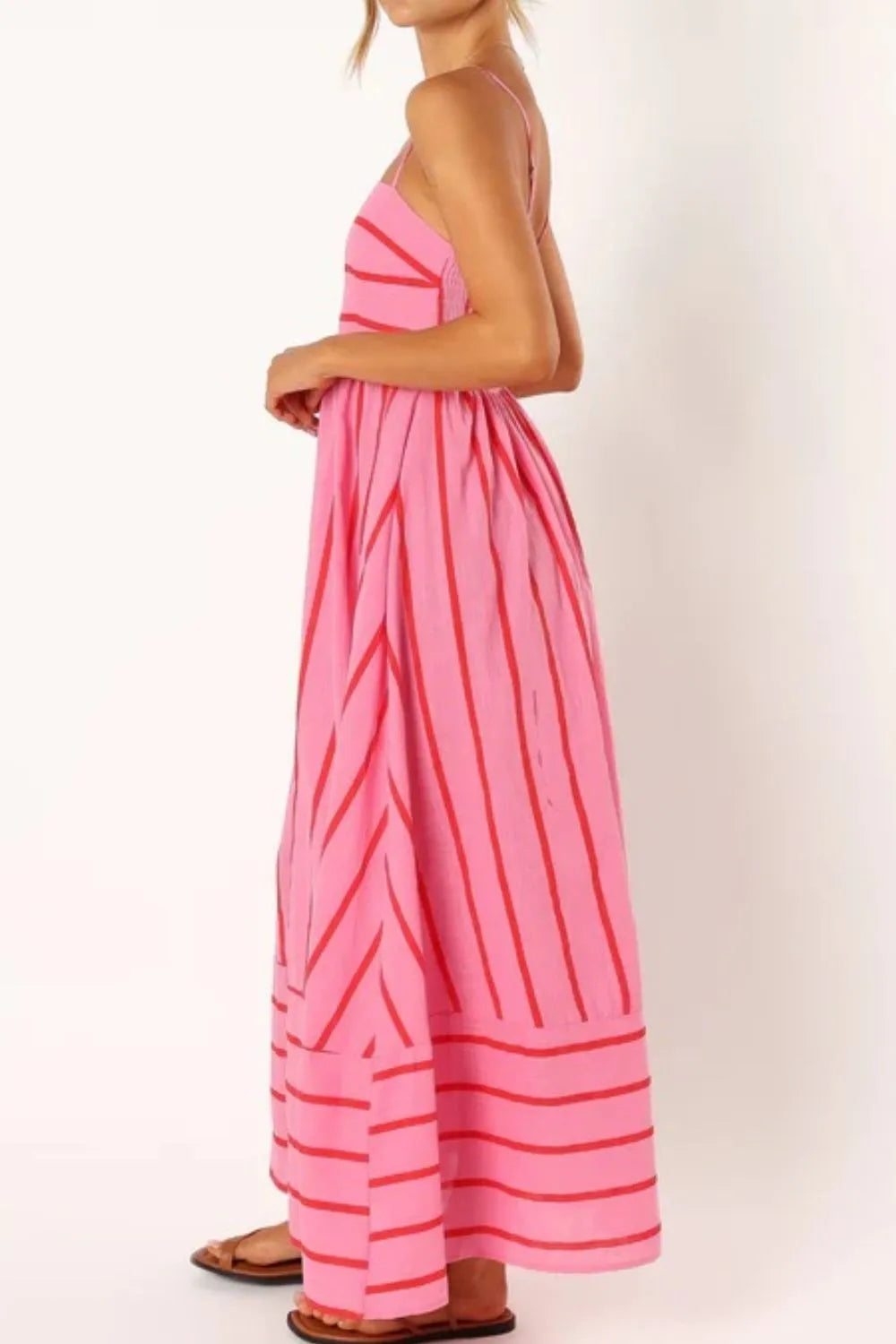 Striped Square Neck Cami Dress - Blushé Belle