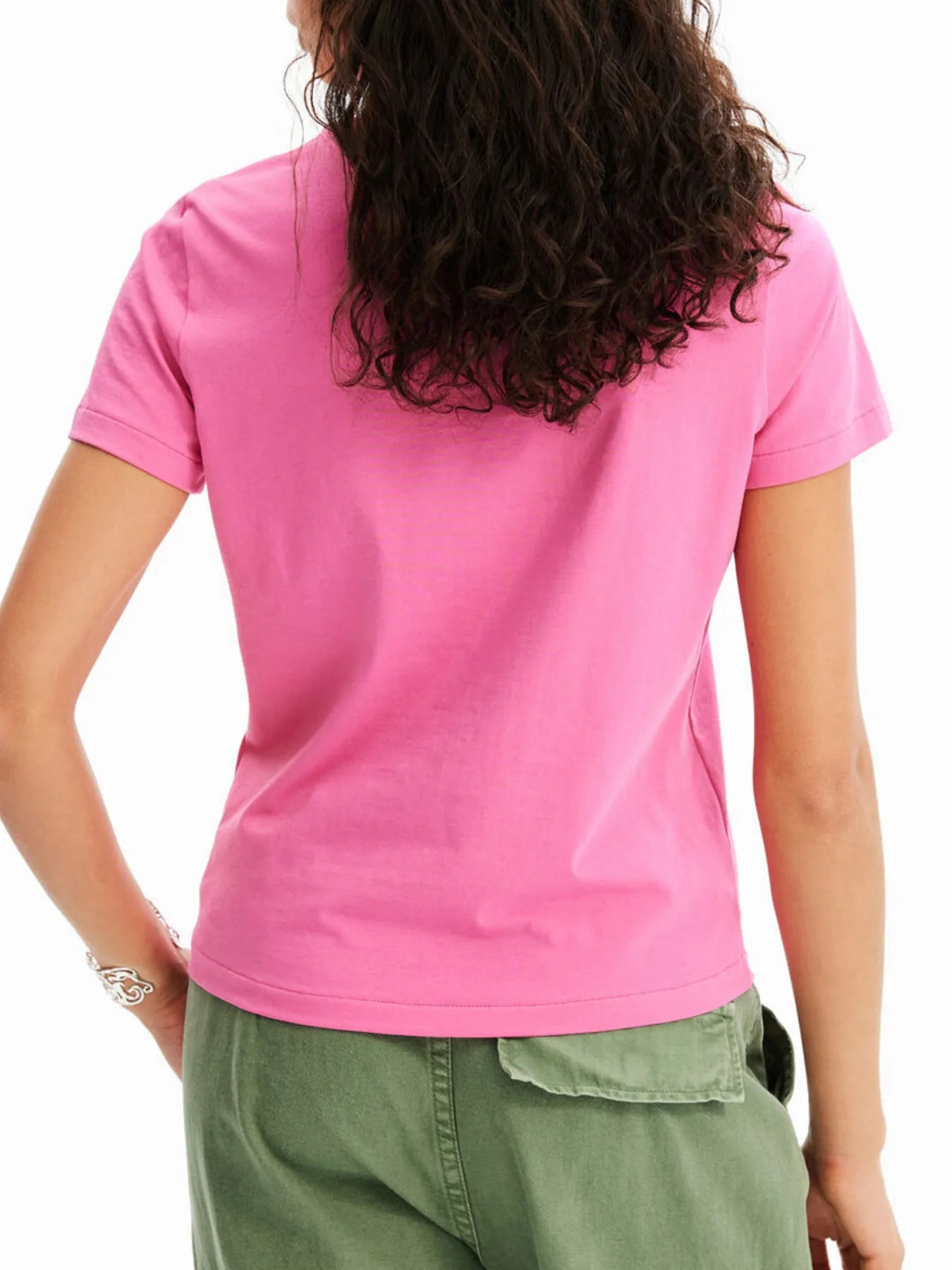 Flower Graphic Round Neck T-Shirt - Blushé Belle