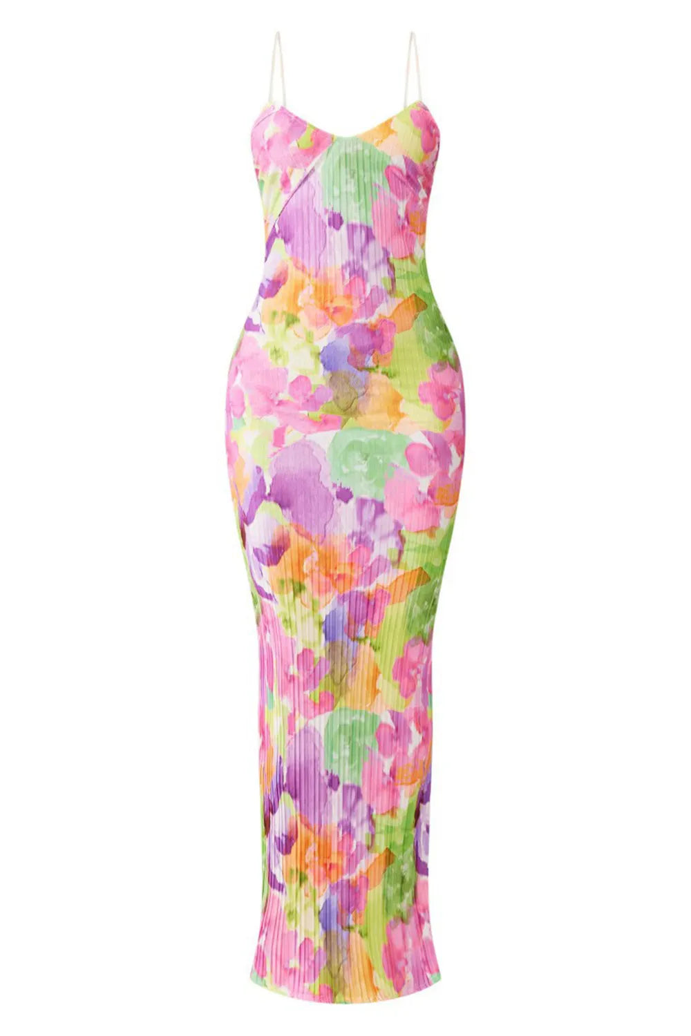 Backless Printed Maxi Cami Dress - Blushé Belle