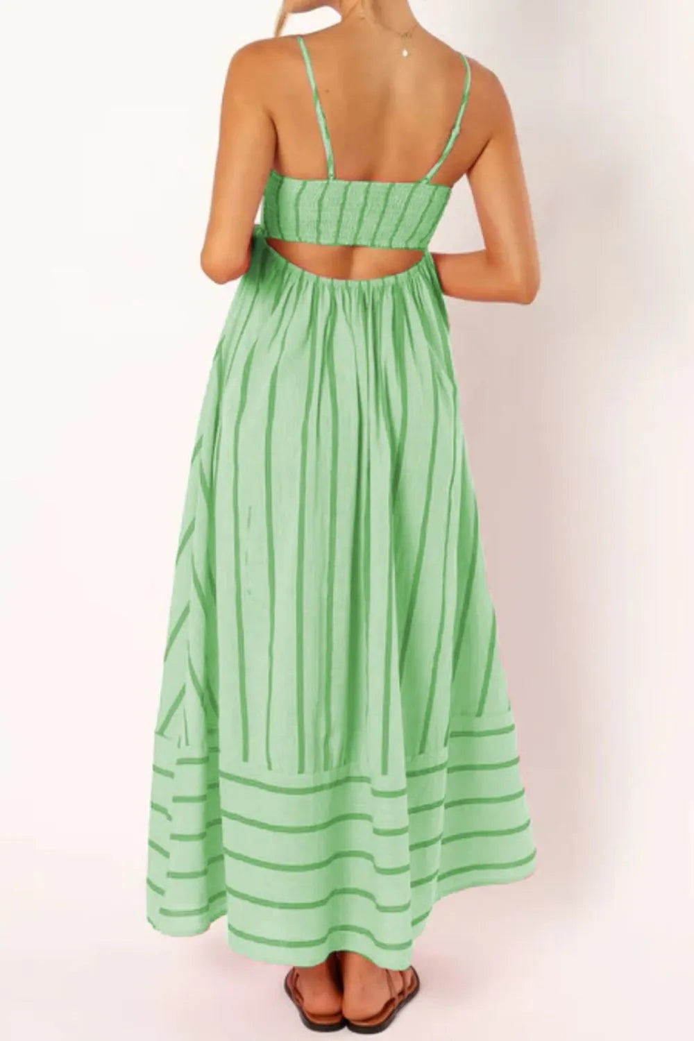 Striped Square Neck Cami Dress - Blushé Belle