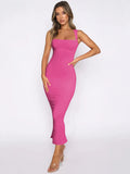 Slit Back Sleeveless Maxi Tank Dress - Blushé Belle