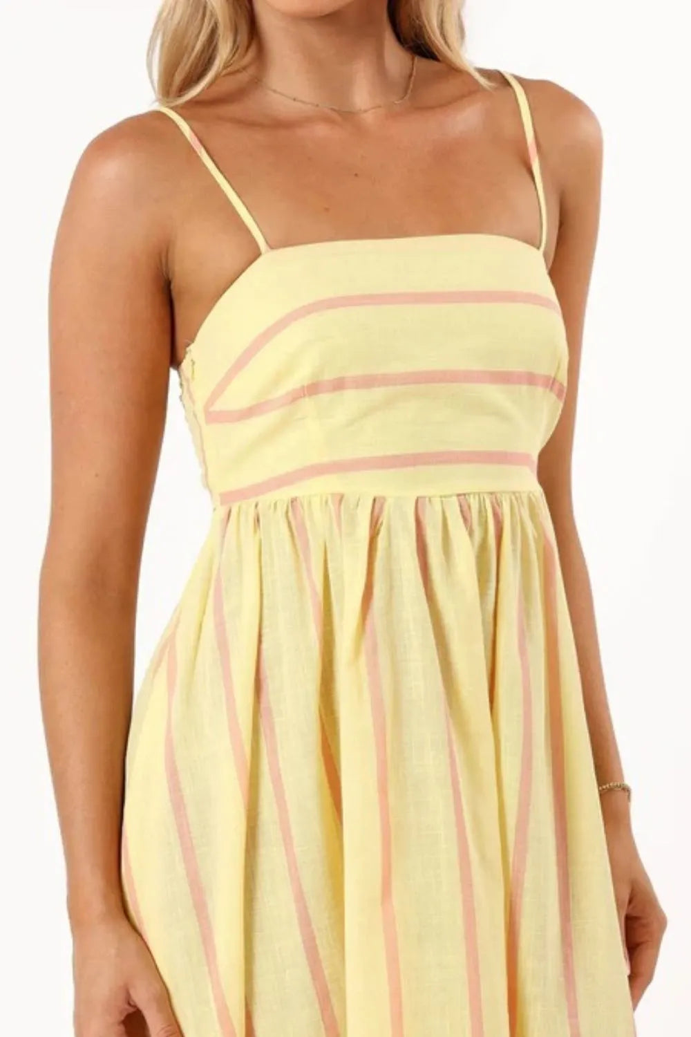 Striped Square Neck Cami Dress - Blushé Belle