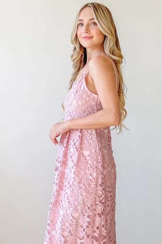 And The Why Lace Maxi Cami Dress - Blushé Belle