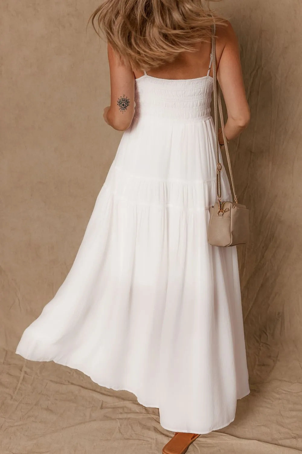 V-Neck High Waist Cami Dress - Blushé Belle