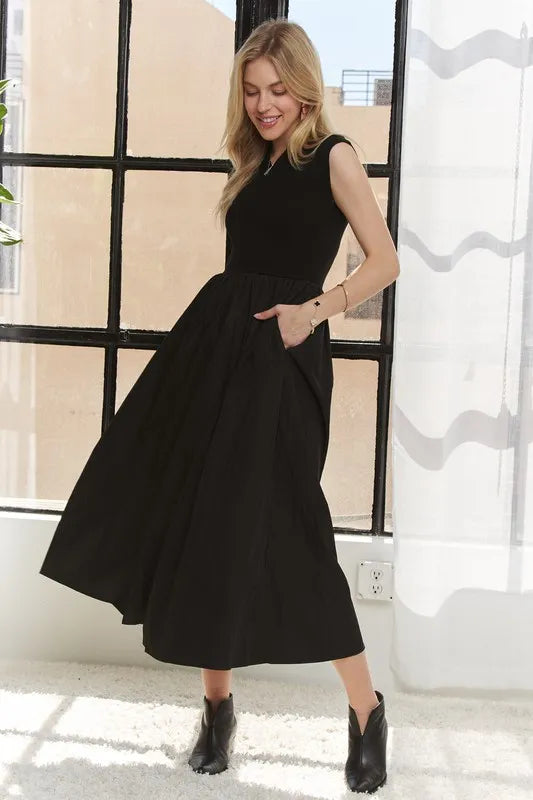 ADORA V-Neck Cap Sleeve Dress - Blushé Belle
