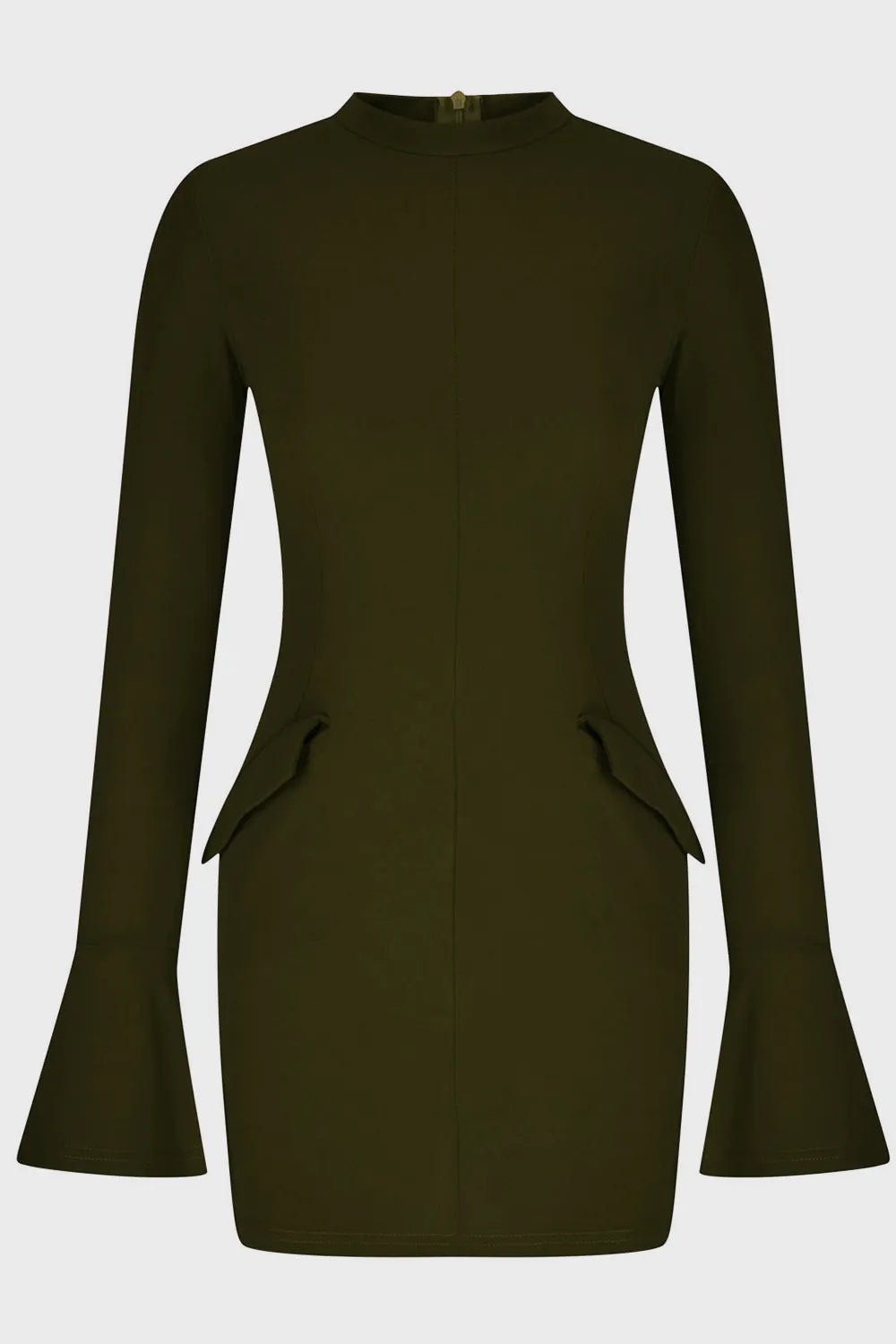 Mock Neck Long Sleeve Mini Dress - Blushé Belle