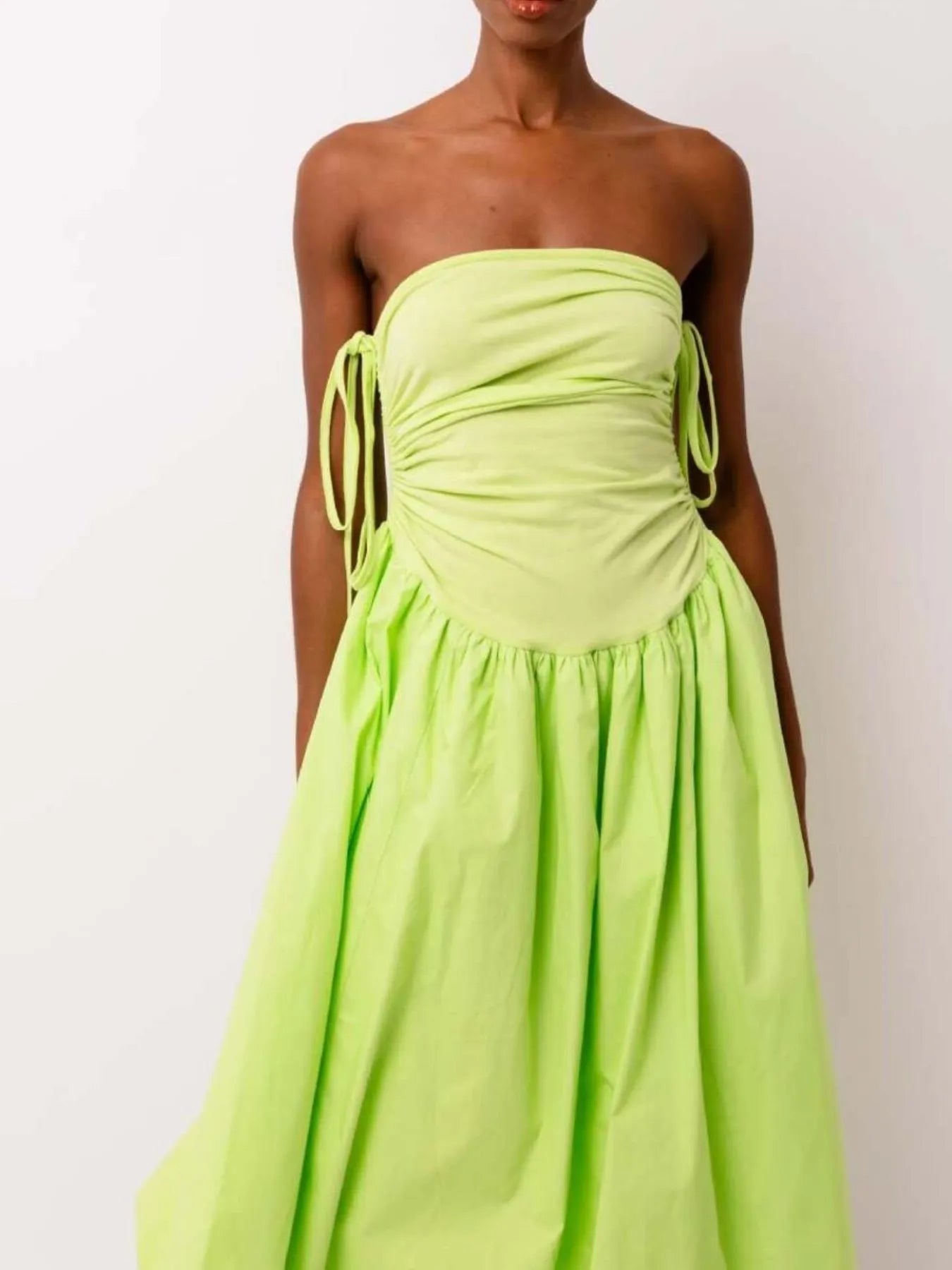 Ruched Sleeveless Midi Dress - Blushé Belle