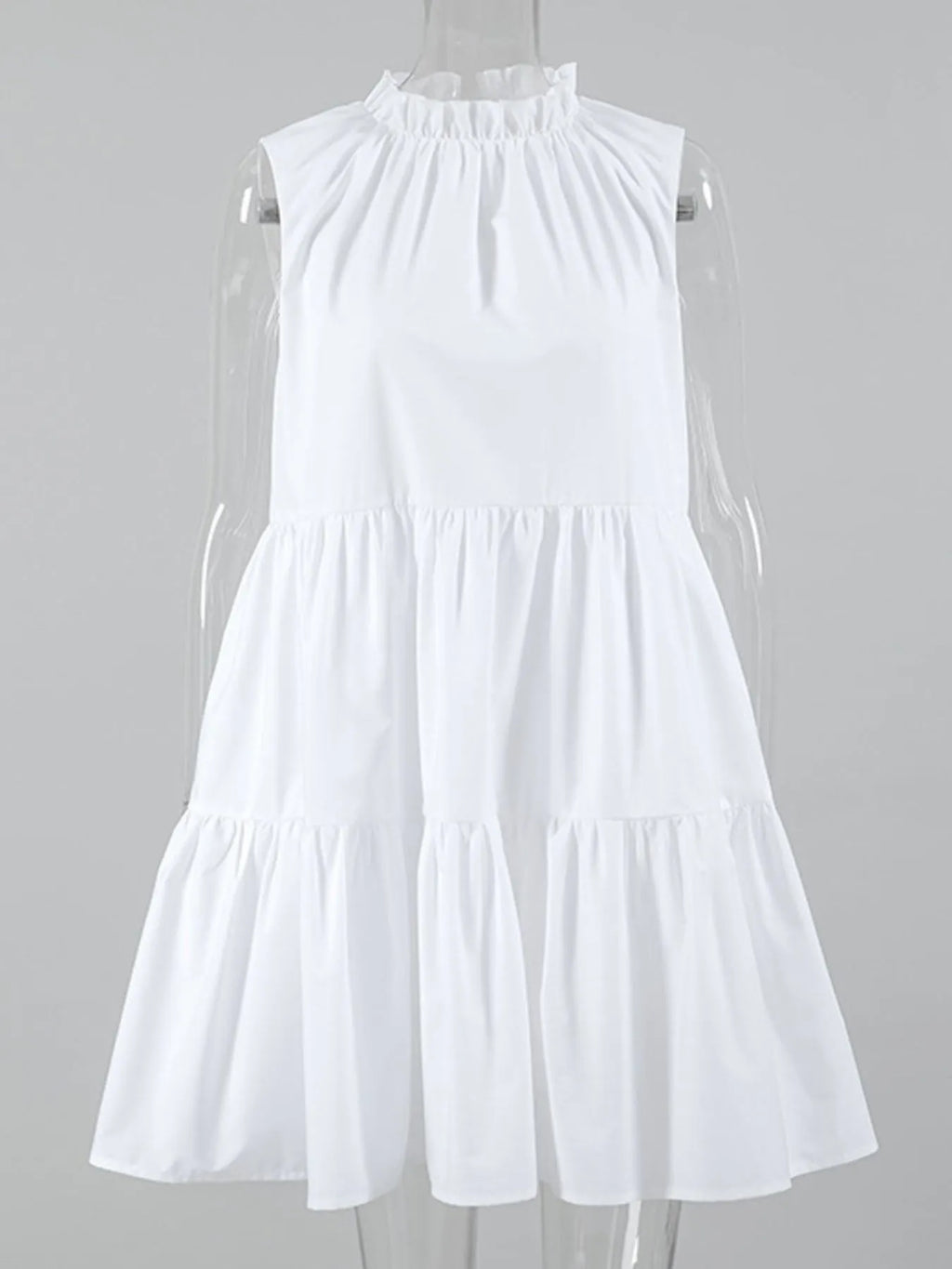 Tiered Sleeveless Summer Mini Dress - Blushé Belle