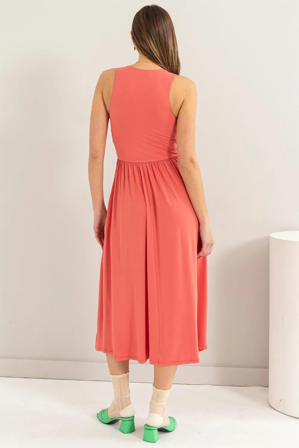 HYFVE Sleeveless Slit Midi Dress - Blushé Belle