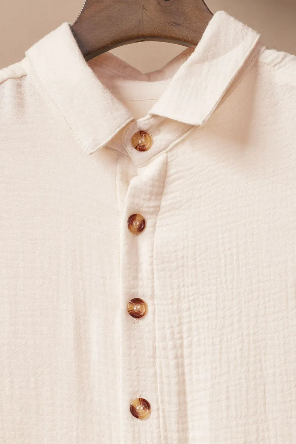Button Down Short Sleeve Midi Shirt Dress - Blushé Belle