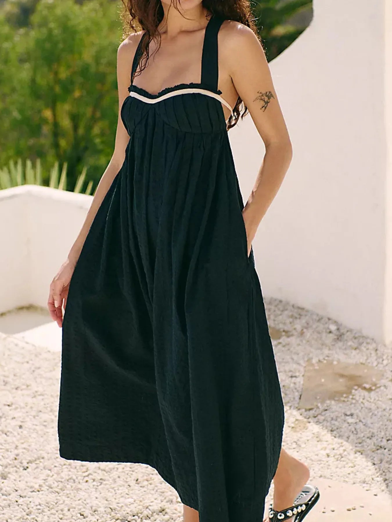 Sweetheart Neck Midi Dress - Blushé Belle