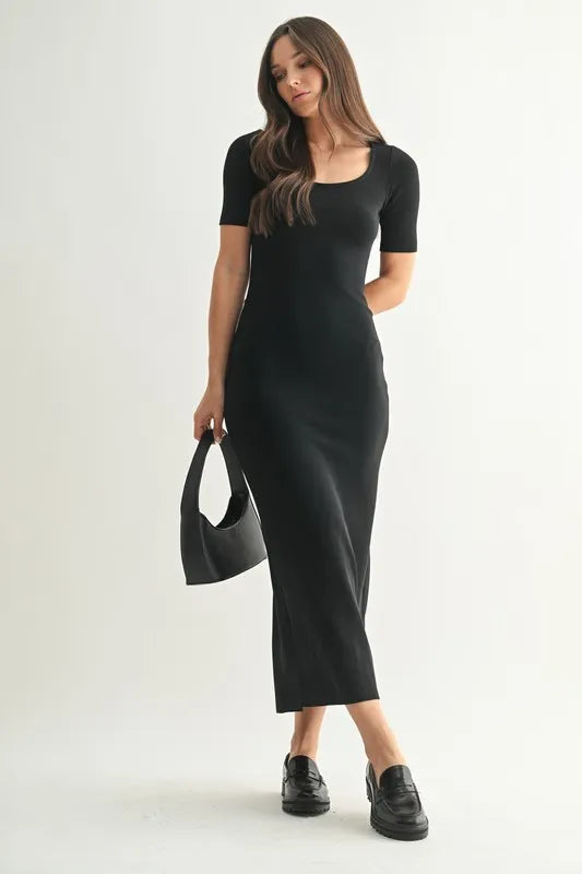 MONO B Laguna Soft Drape Maxi Dress - Blushé Belle