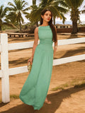 Ruched Sleeveless Maxi Dress - Blushé Belle