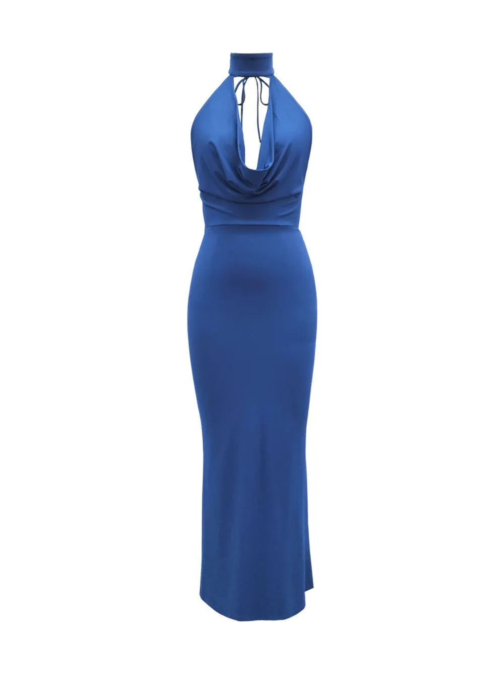 Backless Lace Up Back Sleeveless Maxi Dress - Blushé Belle