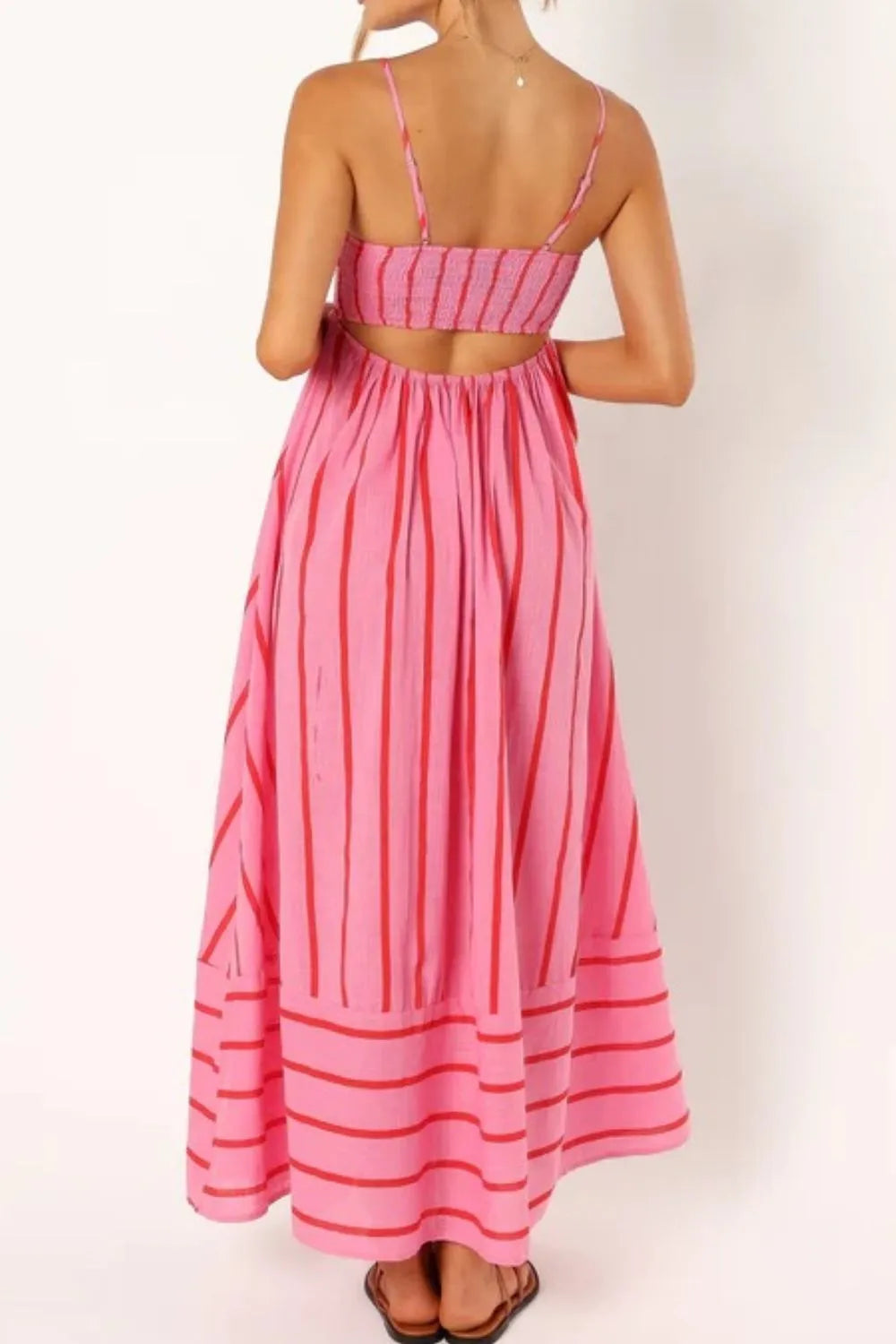 Striped Square Neck Cami Dress - Blushé Belle