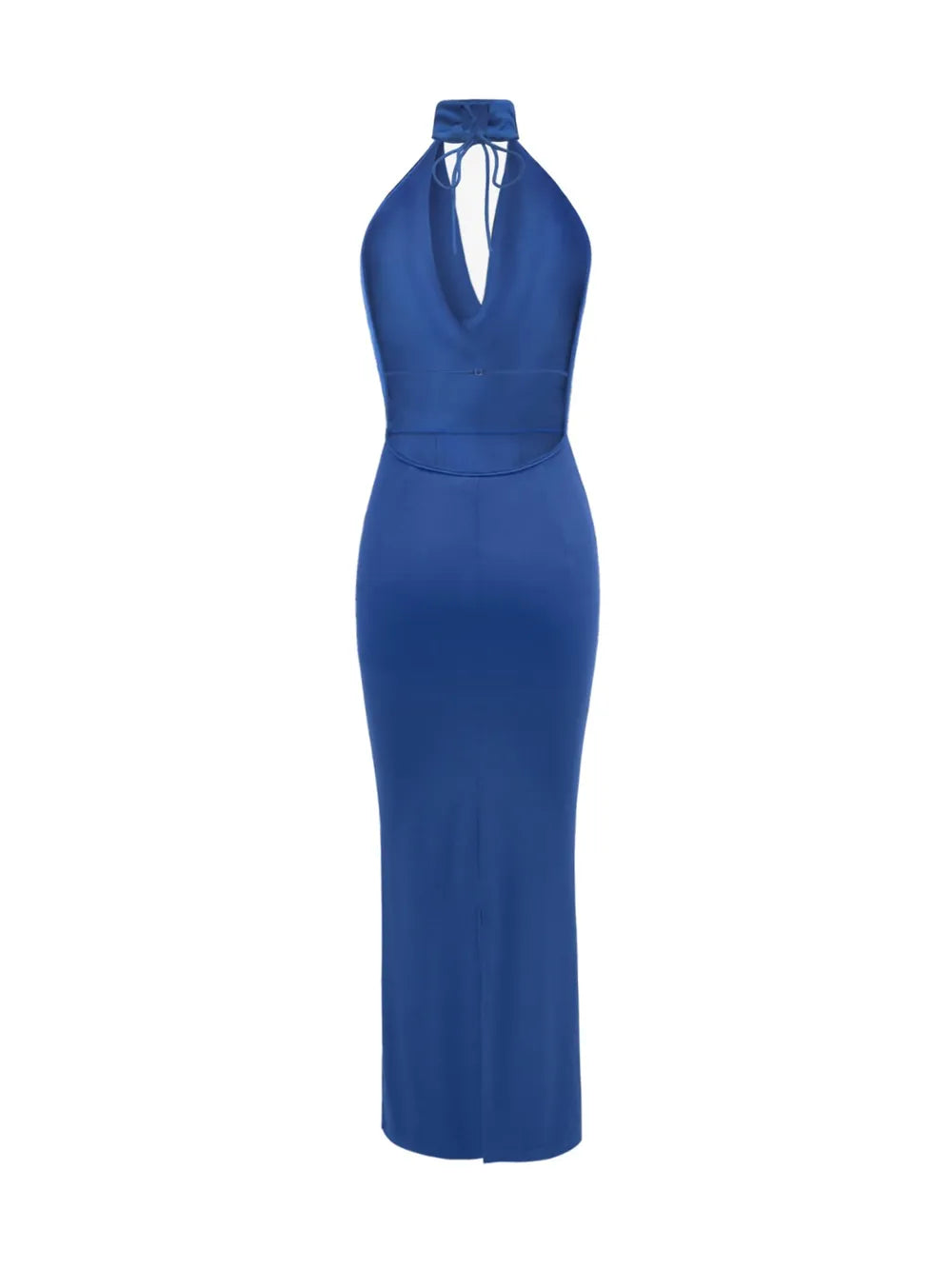Backless Lace Up Back Sleeveless Maxi Dress - Blushé Belle