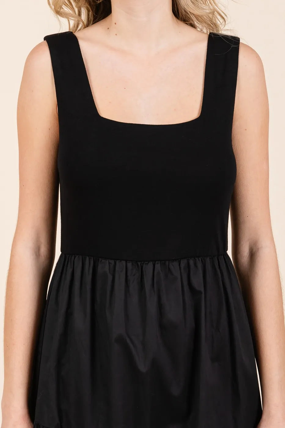 Mittoshop Mix Media Square Neck Maxi Dress - Blushé Belle