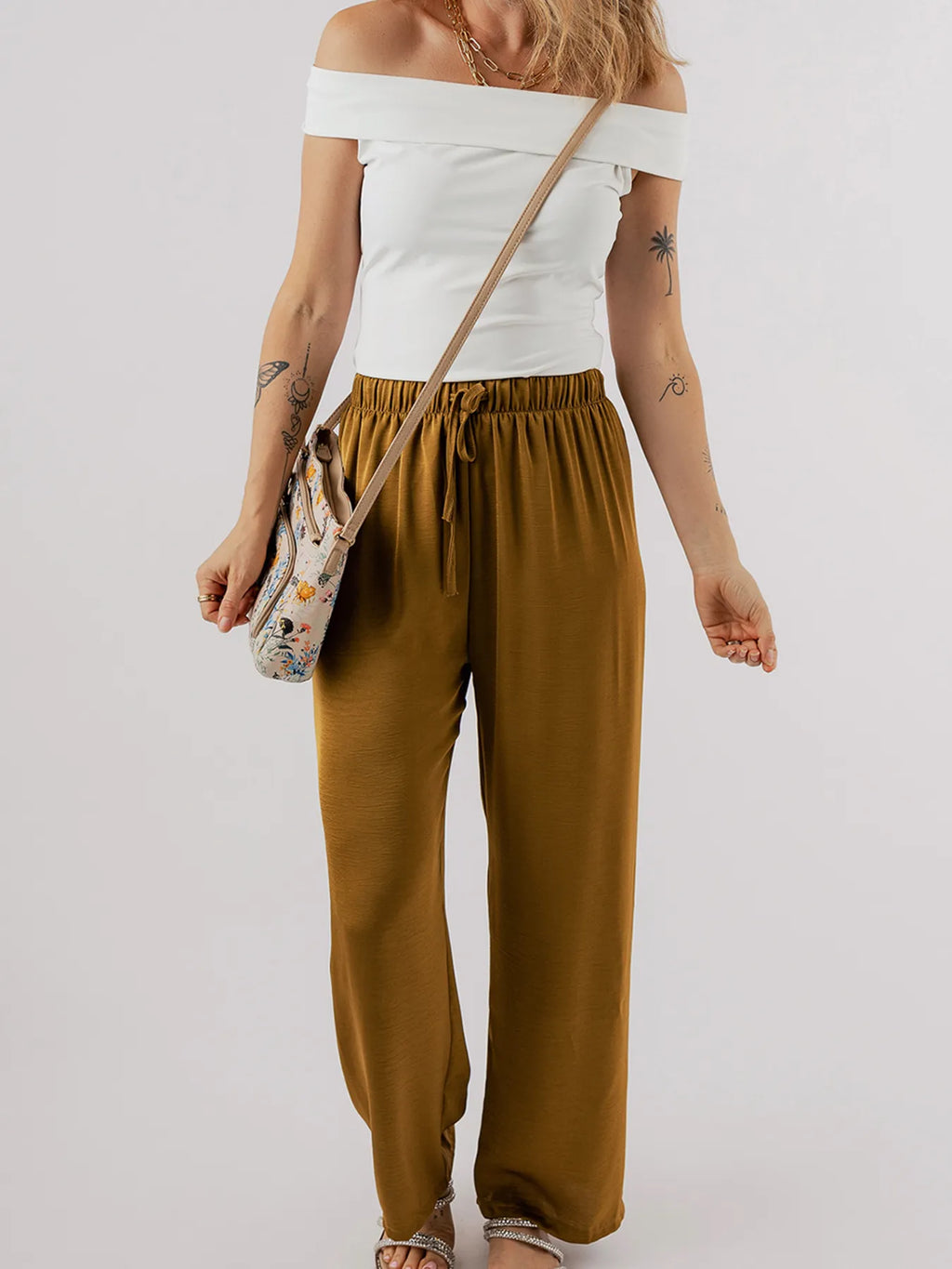 Folded Off Shoulder Slim Top - Blushé Belle