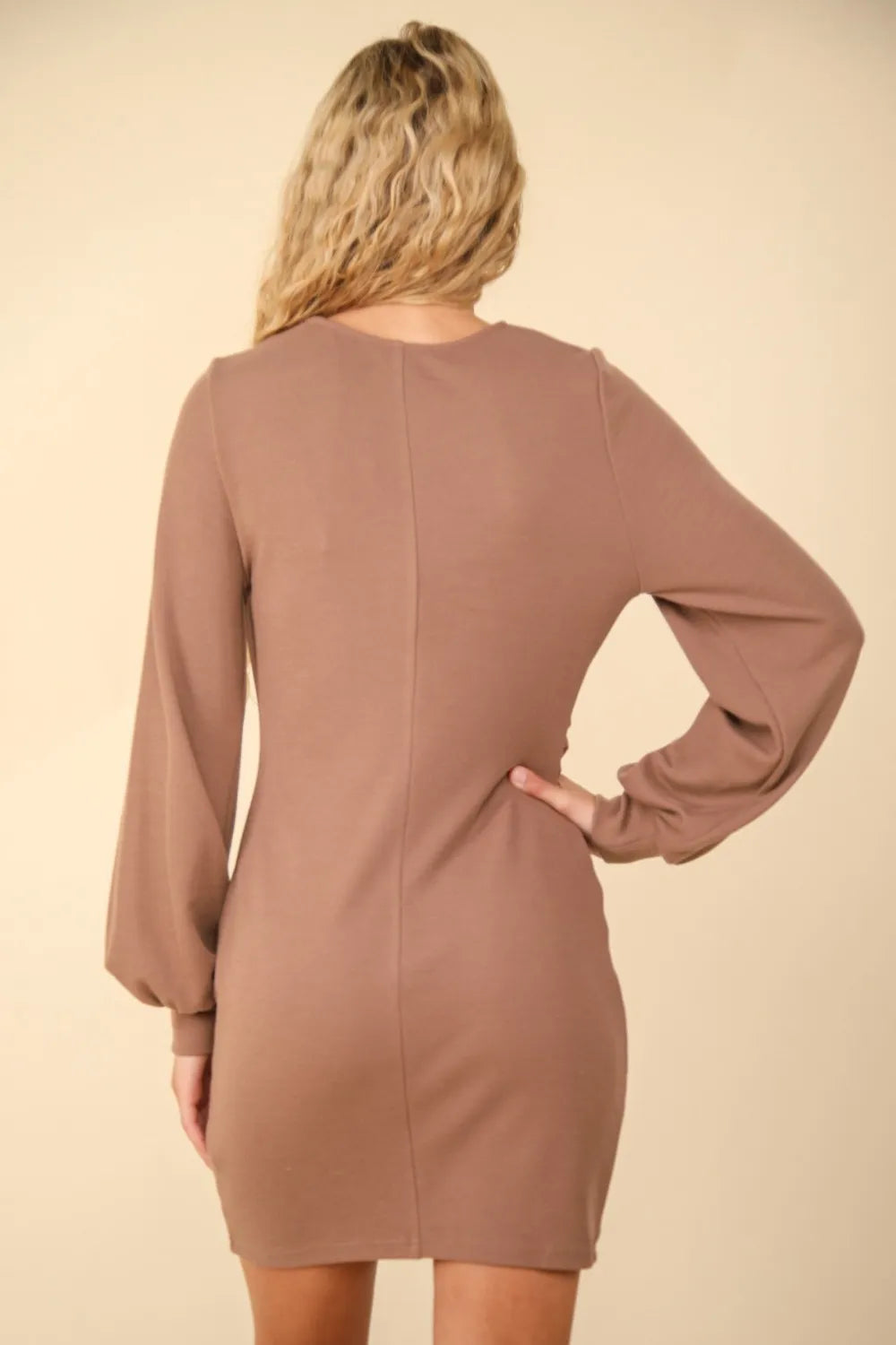 VERY J Ruched Detail Bodycon Mini Dress - Blushé Belle