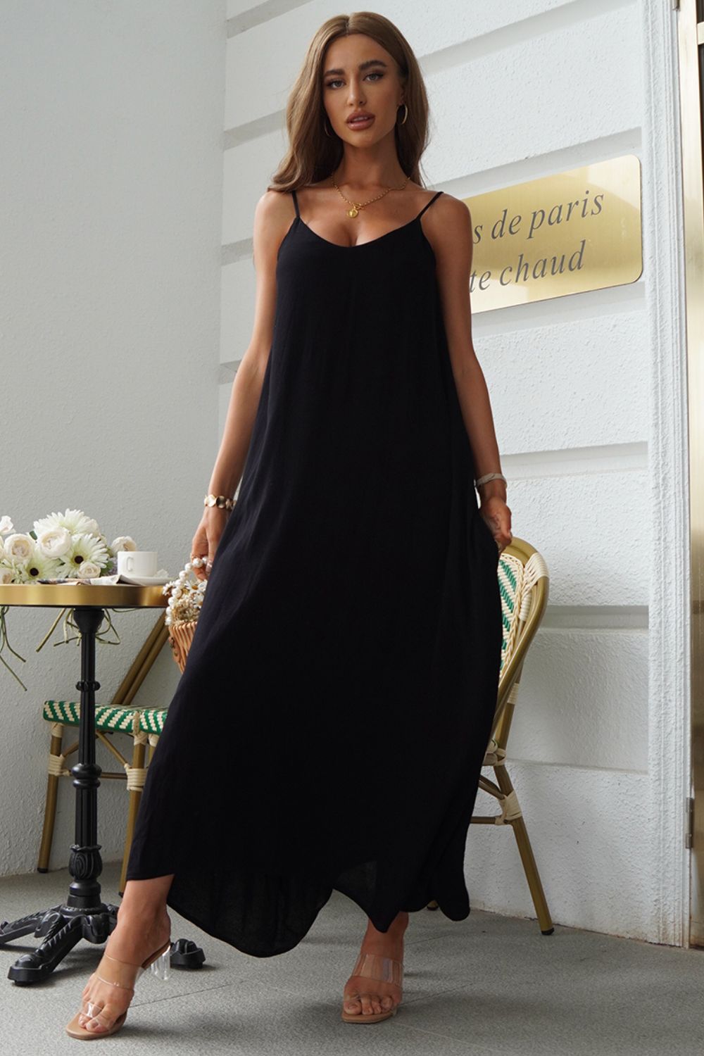 Devine Spaghetti Strap Maxi Dress - Blushé Belle