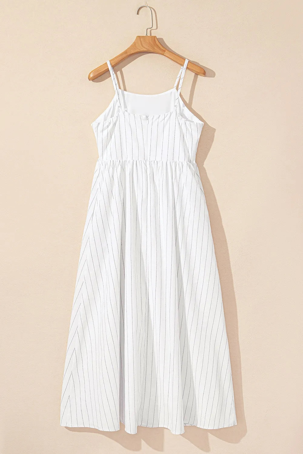 Stripe Square Neck Cami Dress with Pockets - Blushé Belle