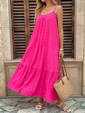 Scoop Neck Tiered Maxi Cami Dress - Blushé Belle