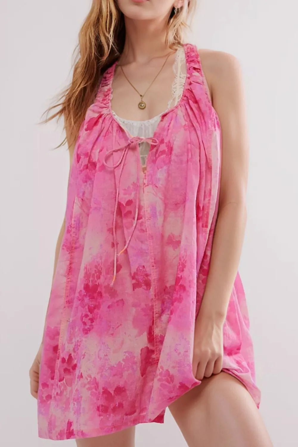 Printed Sleeveless Summer Mini Dress - Blushé Belle