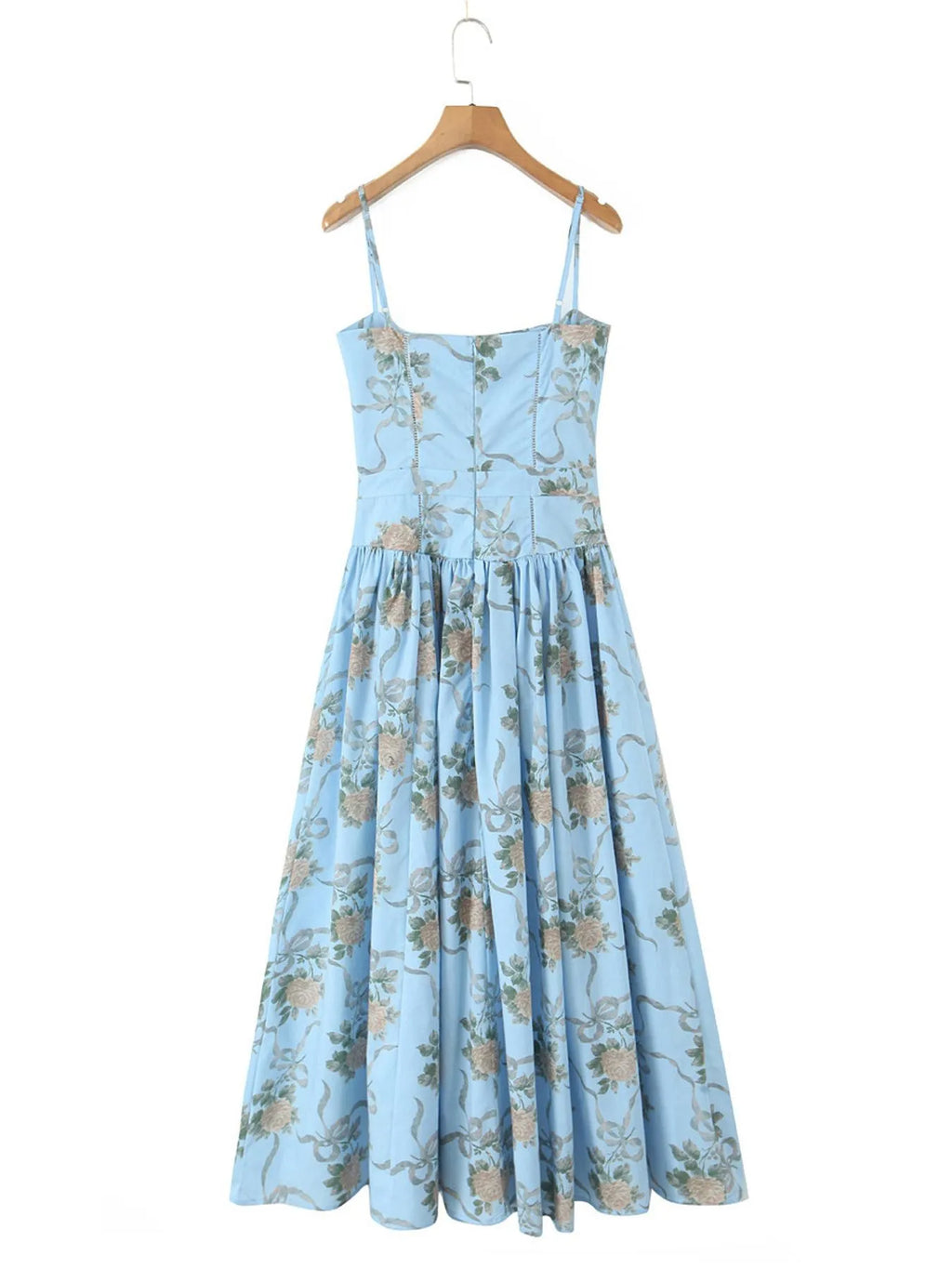 Floral Print Square Neck Cami Maxi Dress - Blushé Belle