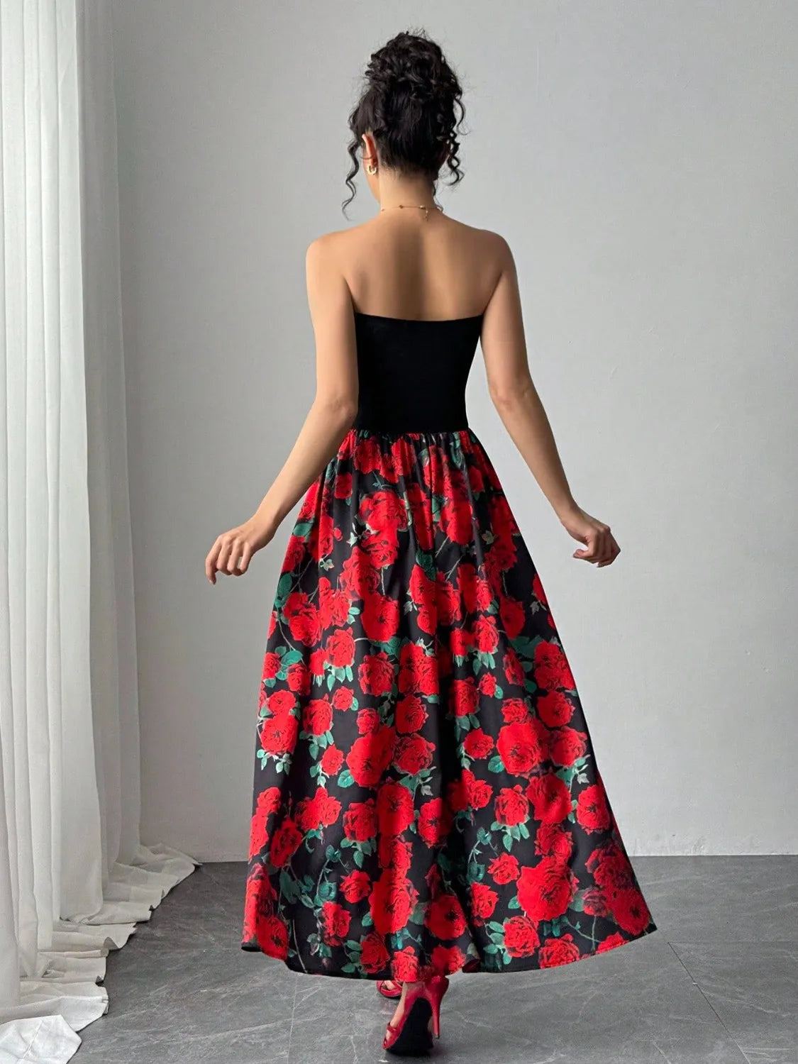Floral Tube Maxi Dress - Blushé Belle