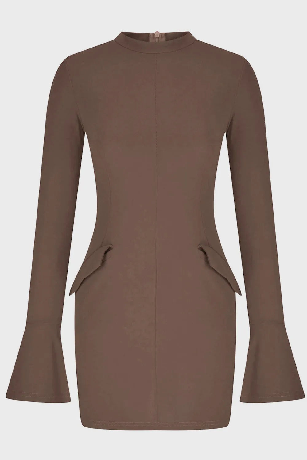 Mock Neck Long Sleeve Mini Dress - Blushé Belle