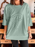 Round Neck Oversized T-Shirt - Blushé Belle