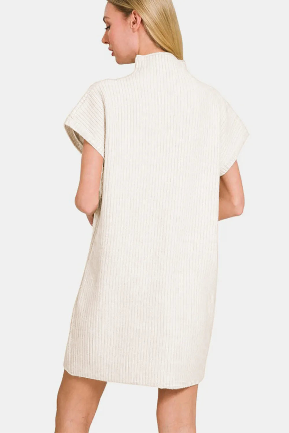 Zenana Short Sleeve Sweater Mini Dress - Blushé Belle